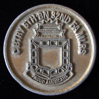  6th Battalion 32nd Field Artillery Fort Sill OK Challenge Coin