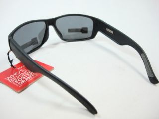 Foster Grant Sports Black Polarized Sunglasses Mirror Lens Bullpen