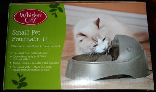 SMALL WHISKER CITY PET WATER FOUNTAIN II FOR CATS OR SMALL DOG