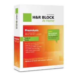 New & Sealed H&R Block At Home 2012 Deluxe + State for PC/MAC