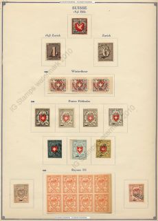 Switzerland Fournier Forgeries 3 Pages Ink Jet Copies