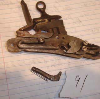 Vintage Flintlock Trigger Blackpowder Musket Rifle Gun Parts Lock