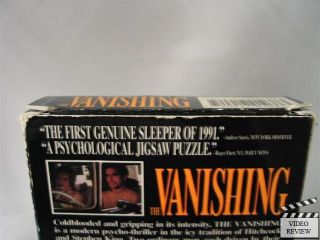 Vanishing The VHS French Dutch w English Subtitles 720917010373