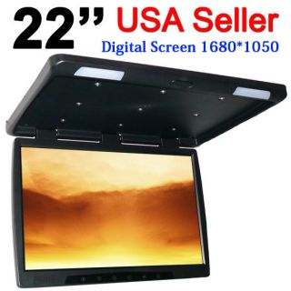  Off 22 TFT LCD Screen Roof Mount Flip Down Truck Video Monitor