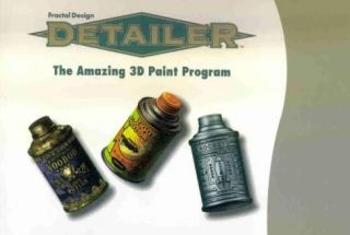Fractal Design Detailer + Manual MAC CD paint draw image 3D models