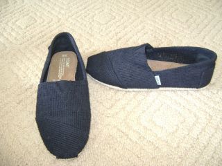 Mens Toms Black Size 9 Freetown Mens Classic Shoes
