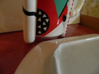 Fujimori Carnival Kato Kogei Plate Mug Abstract Mod Sottsass Panton