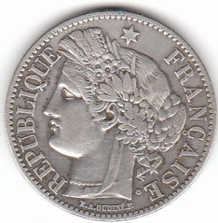 France 1870 A 2 Franc Excellent Condition