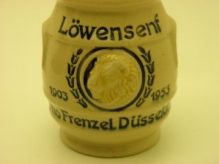 Vintage RARE Complete Mustard Pot Germany Lowensenf