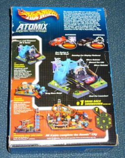 Hot Wheels Atomix 1 Play Set Drag Race Showdown Opened Contents SEALED