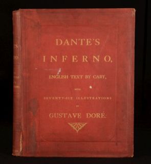 1866 The Vision of Hell Dante Alighieri Translated and Illustrated New