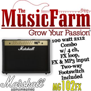 Marshall MG4 Series MG102FX 100W 2x12 Guitar Combo Amp