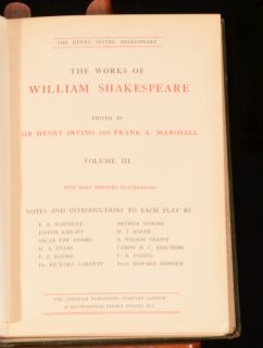  The Henry Irving Shakespeare Illustrated Works of Shakespeare
