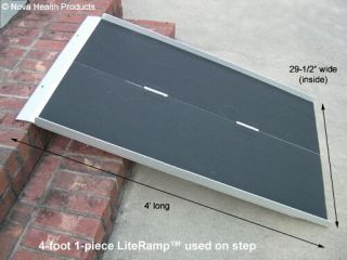 New 4 Wheelchair and Scooter Ramp Literamp™ Suitcase Folding Ramps