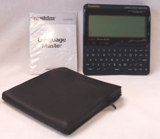 Franklin LM6000B Portable Hand Held Speaking Language Master with