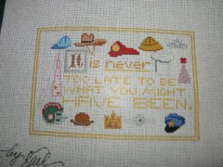 HP Needlepoint Canvas by Gail It Is Never Too Late