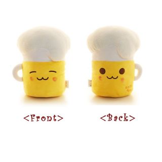 Beer Food Cotton Plush Doll Toy 2 Different Face