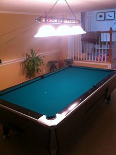 Coin operated 8 foot Pool Table Irving Kaye Silver Shadow all