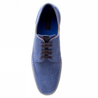 Fred Perry Jacobs Suede [9 Uk] Blue Trainers Shoes Mens New