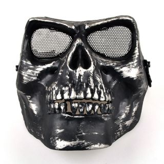 Death Skull Bone Airsoft Full Face Protect Safe Mask