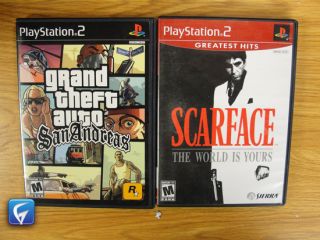 PS2   GRAND THEFT AUTO SAN ANDREAS   SCARFACE THE WORD IS YOURS