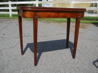 Antique Hepplewhite Swing Leg Game Table Central Virginia