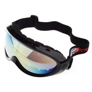  Fog Dual Colorful Lens Sport Ski Snowboard Goggles Black Frame
