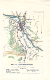 civil war battle of fredericksburg virginia map fredericksburg va map