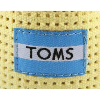 Toms Free Town Womens Perforated Canvas Slipons 001100B12 Yellow