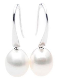 15mm AAA Drop Freshwater Pearl Earrings Gold $1 499