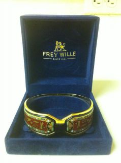 Authentic Frey Wille Clasp Bangle Bracelet NEW IN BOX NEVER WORN