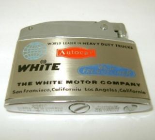 1950s White FREIGHTLINER Flat Advertising LIGHTER! *MIB!* White MOTOR