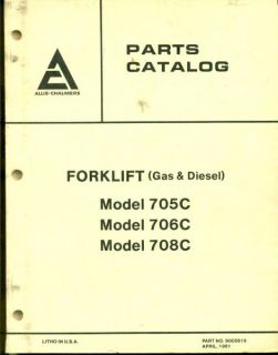  Chalmers Parts Catalog 705C 706C 708C Forklift 9005619 AA 39
