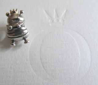 Authentic Pandora Queen Bee Charm Sterling Silver 14 KT Gold 790227