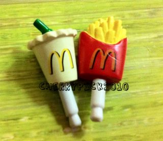 Anti Dust McDonald Coke Fries Earphone Jack Plug Stopper Cap iPhone