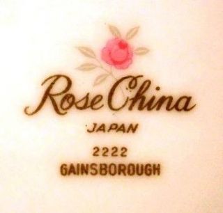Rose China Gainsborough 10 Dinner Plate Japan