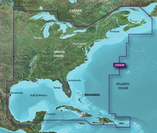 Florida East Coast GPS Map Bluechart Garmin Blue G2 GDC US040R US East