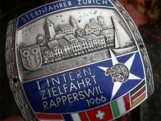 Swiss Sternfahrer Alps Rallye Rapperswil 1966 Badge
