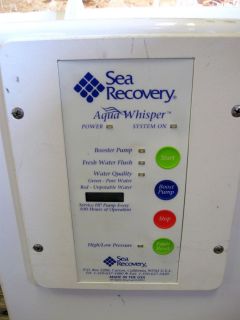 Sea Recovery Mini 350 Watermaker Only 25 Hrs Used