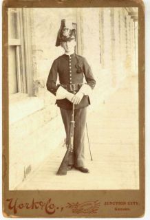 Cavalryman with Krag Rifle Fort Riley Kansas