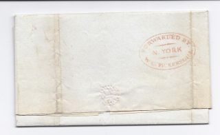 1837 Stampless Transatlantic Forwarder Cover   Ship Montreal   WC