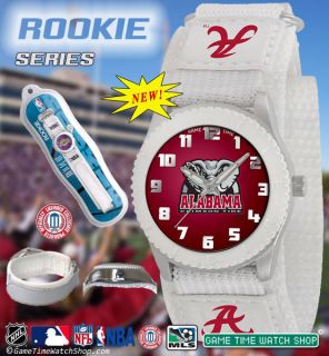 Game Time Youth Watch with Your Official College NCAA Logo White