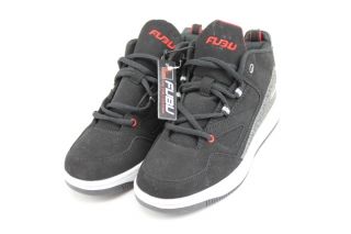 FUBU Fashion Mid Hi Top Sneaker Casual Shoe Y4 Black Red