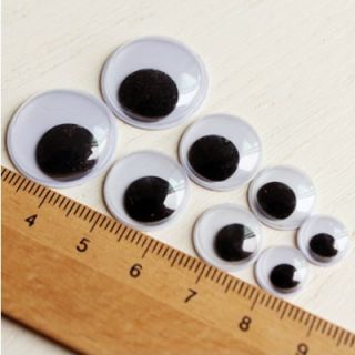  Movable Black wiggly wobbly googly eyes foy DIY Scrapbooking crafts