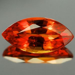 51ct 7x4 mm Marquise Red Orange Ruby Tanzania Gem NR
