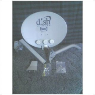DISHNETWORK DISH 1000 2 HD SATELLITE DISH WA LNB MAST FTA NEW