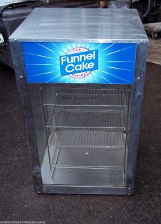 Funnel Cake Food Warmer Merchandiser Glass Display Cabinet Counter