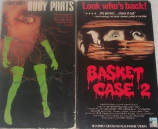  Movies VHS Boggy Creek Gargoyles Zombie Mangler 2 Body Parts