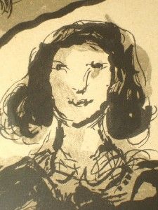  Chagall Anne Frank Lithograph from Journal de Anne Frank 1959