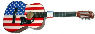 Gavin DeGraw Autographed Signed Acoustic Flag Guitar PSA DNA UACC RD